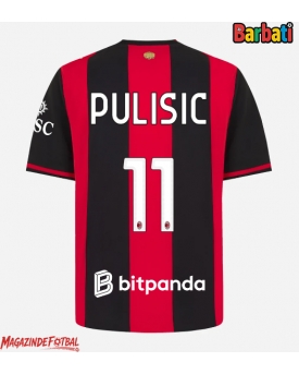 AC Milan Christian Pulisic #11 Tricou Fotbal Replică 2026-27 Barbati Acasa AC Milan Christian Pulisic #11 Tricou Fotbal Replică 2026-27 Barbati Acasa